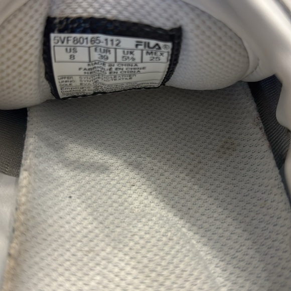 Women’s White Fila  Sneakers - Picture 7 of 10